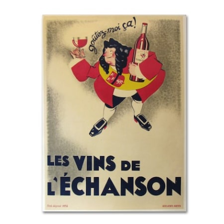 Vintage Apple Collection 'French Wine' Canvas Art,14x19